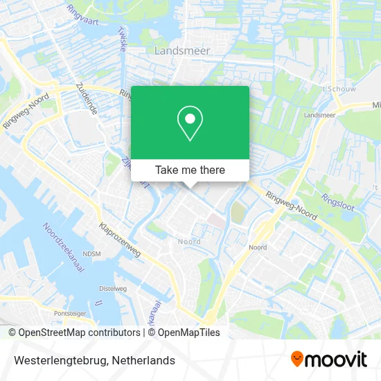 Westerlengtebrug map