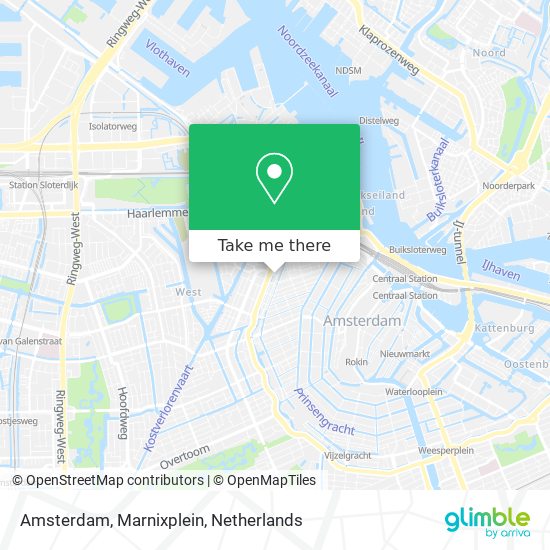 Amsterdam, Marnixplein Karte