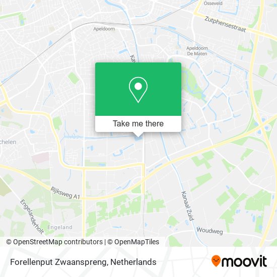 Forellenput Zwaanspreng map