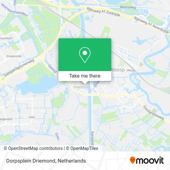 Dorpsplein Driemond map