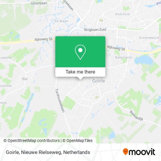 Goirle, Nieuwe Rielseweg Karte