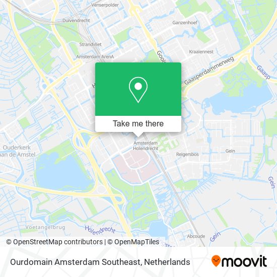 Ourdomain Amsterdam Southeast map