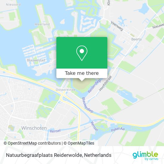 Natuurbegraafplaats Reiderwolde map