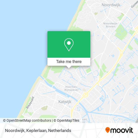 Noordwijk, Keplerlaan Karte