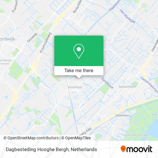 Dagbesteding Hooghe Bergh map