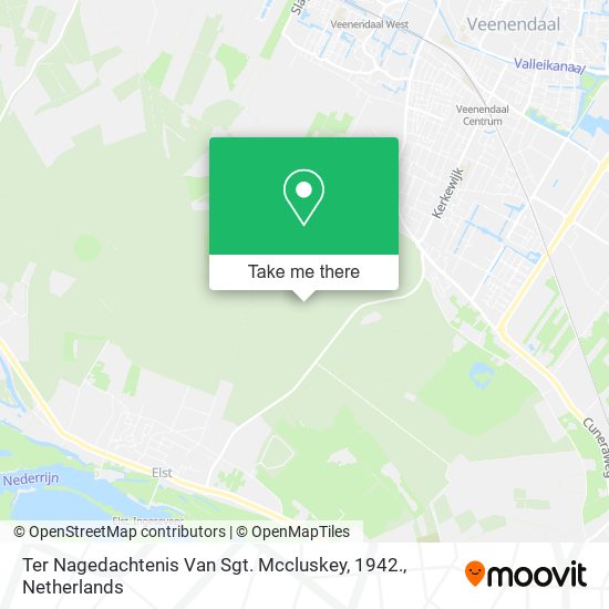 Ter Nagedachtenis Van Sgt. Mccluskey, 1942. map