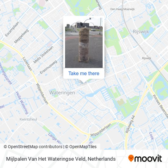 Mijlpalen Van Het Wateringse Veld Karte