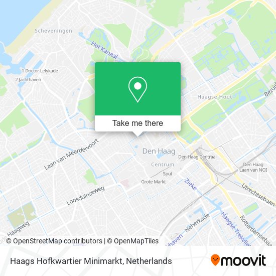 Haags Hofkwartier Minimarkt map