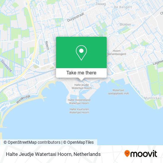 Halte Jeudje Watertaxi Hoorn Karte