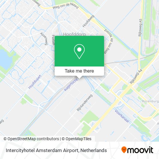 Intercityhotel Amsterdam Airport map