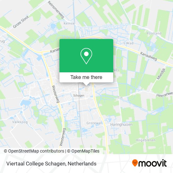 Viertaal College Schagen Karte