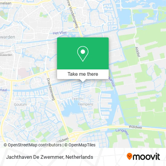 Jachthaven De Zwemmer map