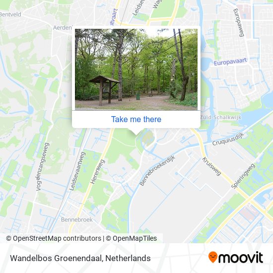 Wandelbos Groenendaal map