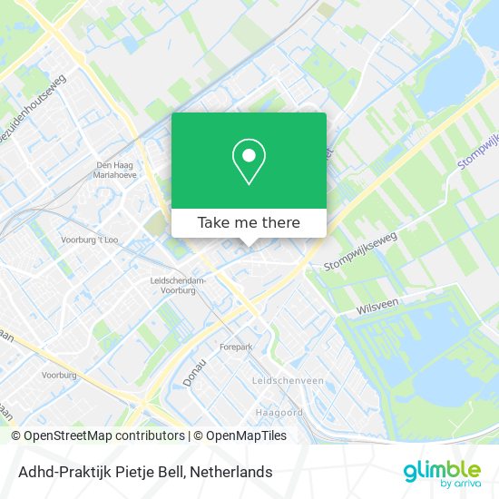 Adhd-Praktijk Pietje Bell map