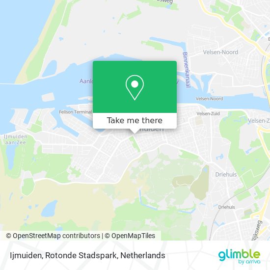 Ijmuiden, Rotonde Stadspark Karte