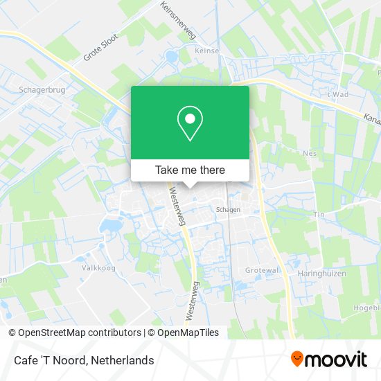 Cafe 'T Noord map