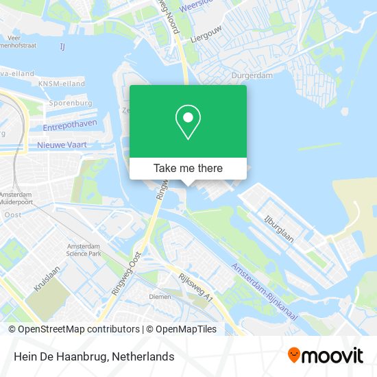 Hein De Haanbrug map