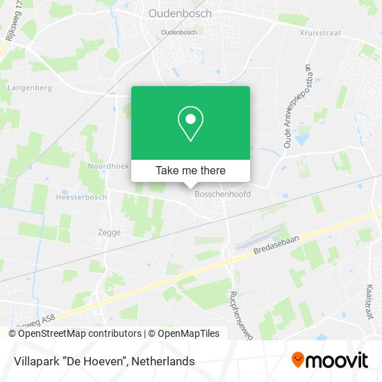 Villapark ”De Hoeven” map