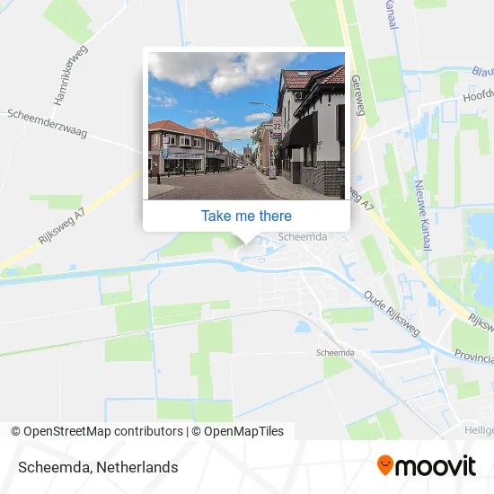 Scheemda map