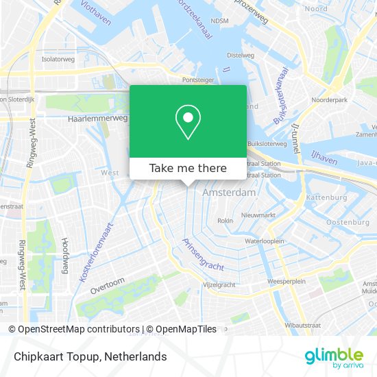Chipkaart Topup map