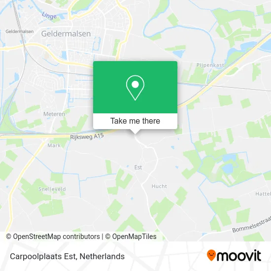 Carpoolplaats Est map