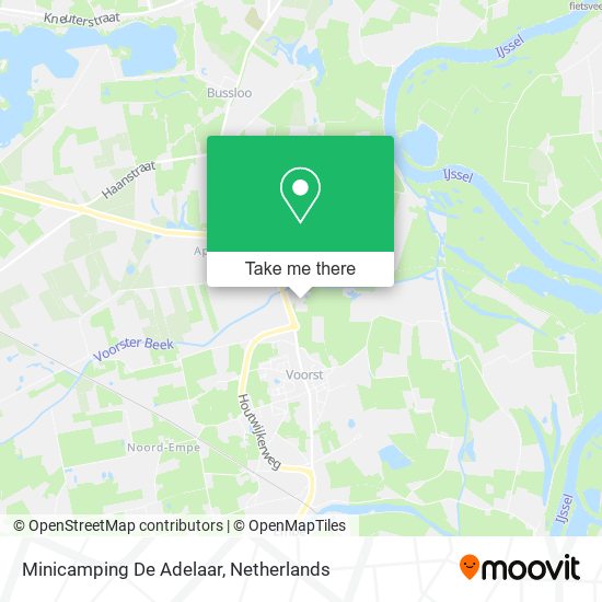 Minicamping De Adelaar map