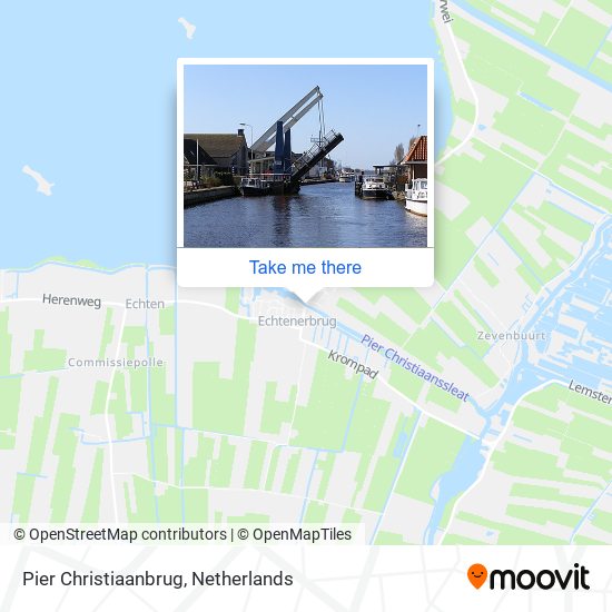Pier Christiaanbrug map