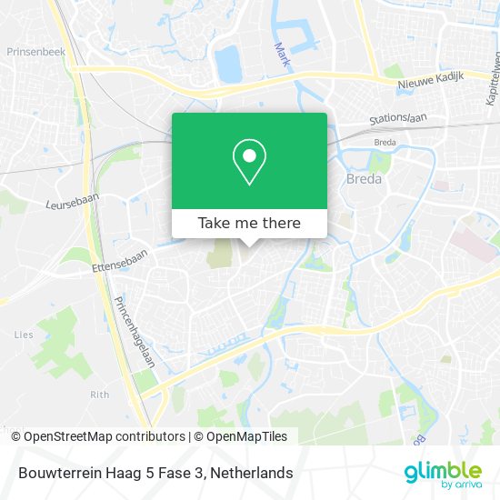 Bouwterrein Haag 5 Fase 3 map