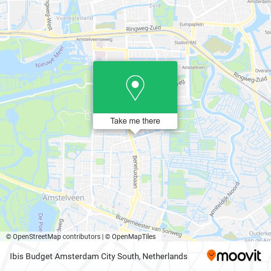 Ibis Budget Amsterdam City South Karte