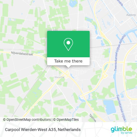 Carpool Wierden-West A35 Karte