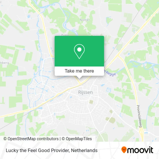Lucky the Feel Good Provider map