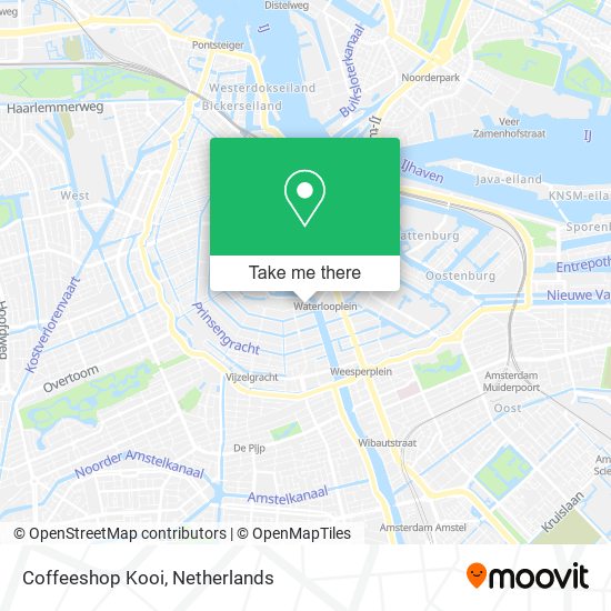 Coffeeshop Kooi map