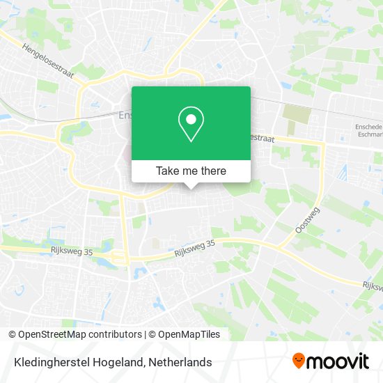 Kledingherstel Hogeland map