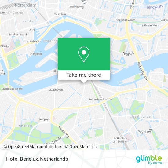 Hotel Benelux map