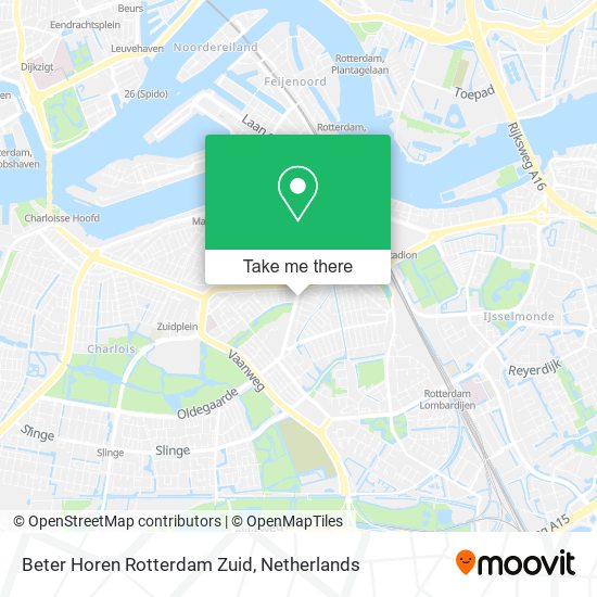 Beter Horen Rotterdam Zuid map