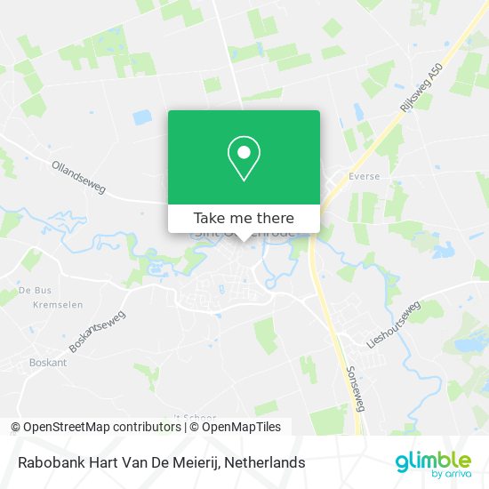 Rabobank Hart Van De Meierij map