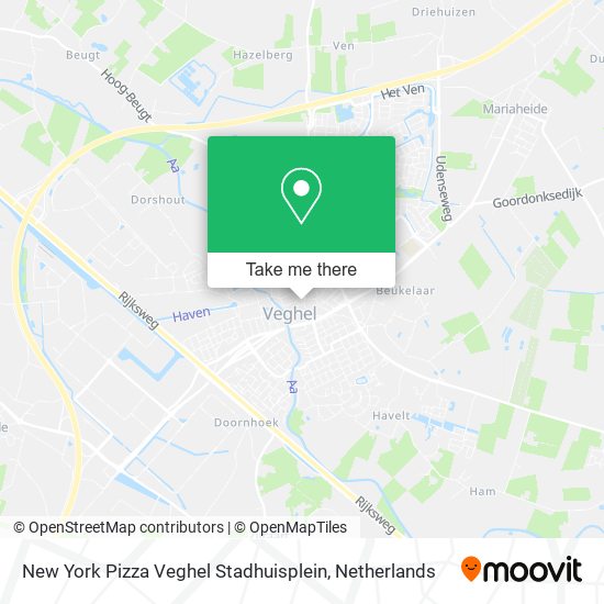 New York Pizza Veghel Stadhuisplein map