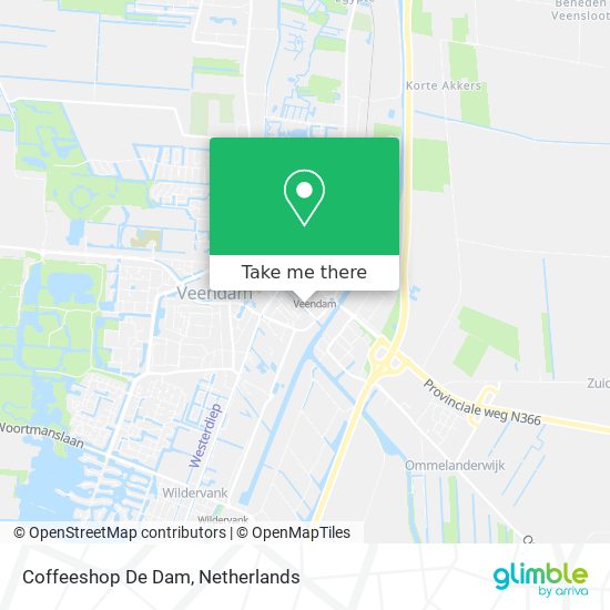 Coffeeshop De Dam map