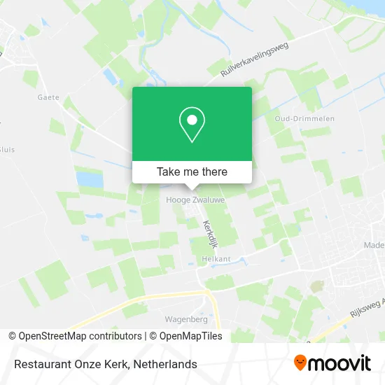 Restaurant Onze Kerk map