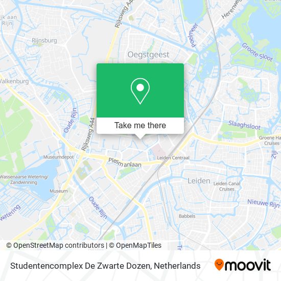 Studentencomplex De Zwarte Dozen map