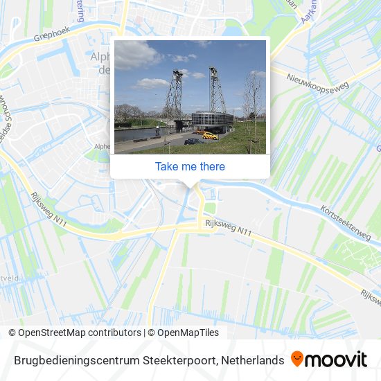 Brugbedieningscentrum Steekterpoort Karte