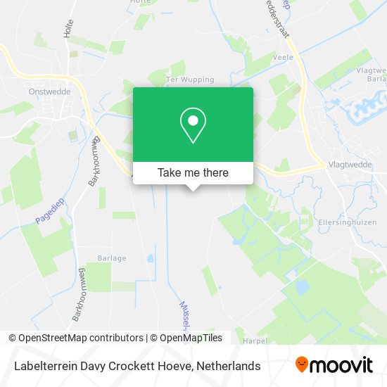 Labelterrein Davy Crockett Hoeve Karte