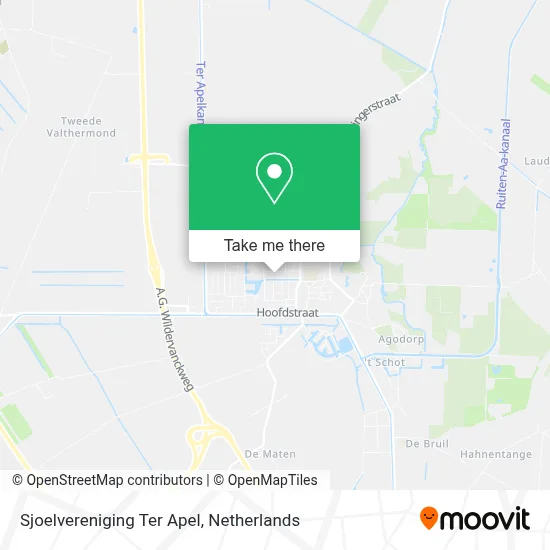 Sjoelvereniging Ter Apel map