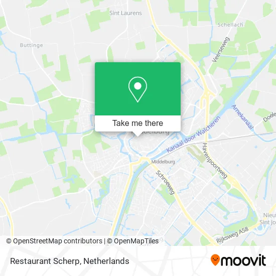 Restaurant Scherp map