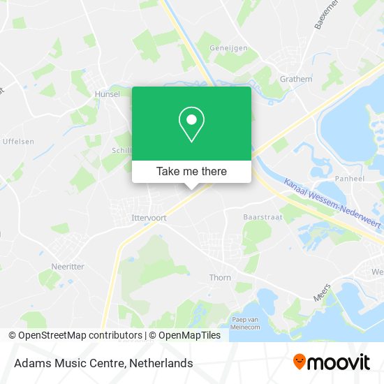 Adams Music Centre map