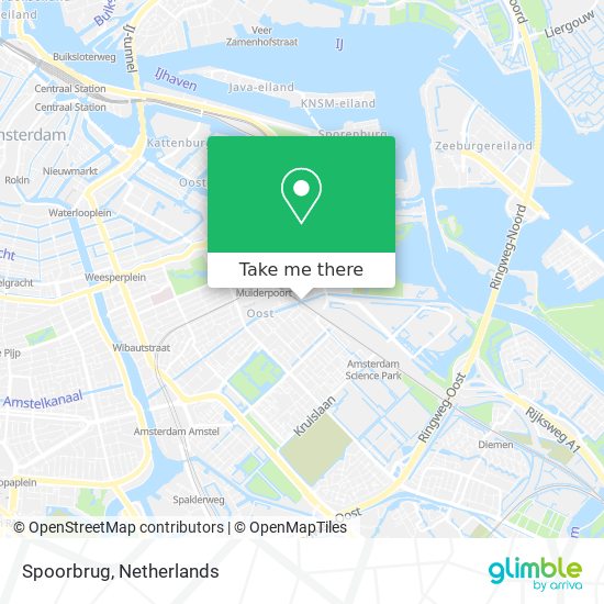 Spoorbrug map