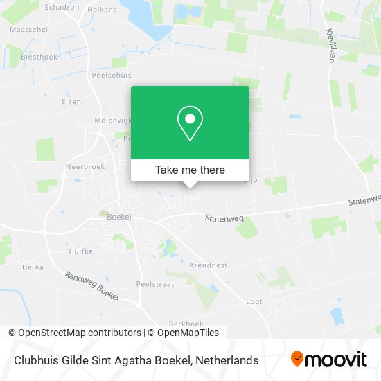 Clubhuis Gilde Sint Agatha Boekel map