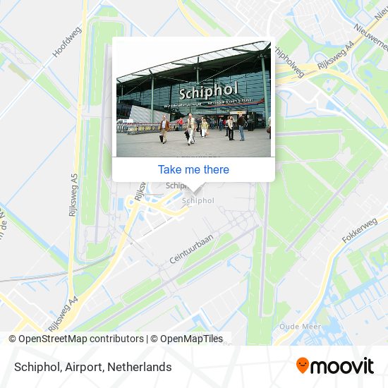 Schiphol, Airport Karte