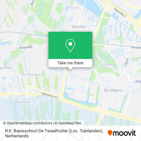 R.K. Basisschool De Twaalfruiter (Loc. Tuinlanden) map
