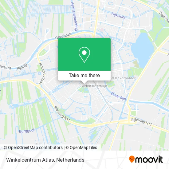 Winkelcentrum Atlas map